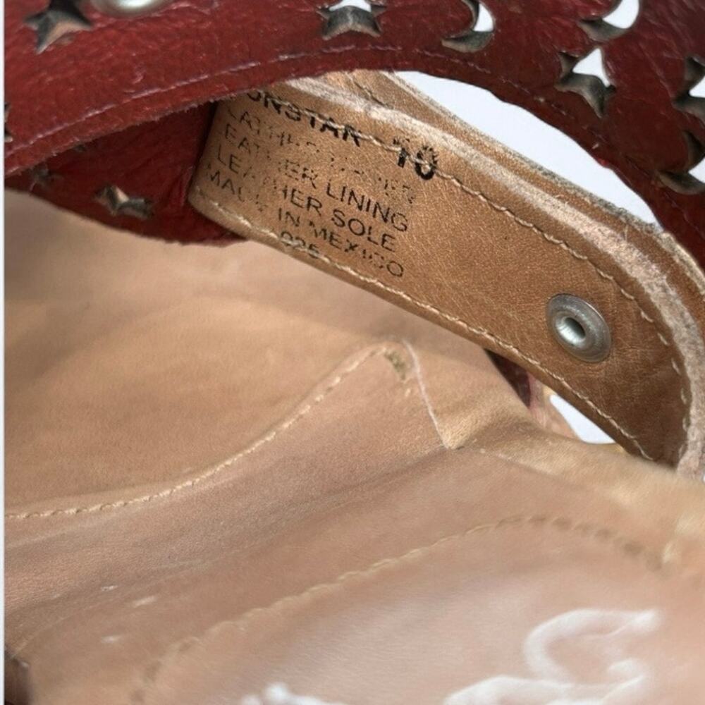 Freebird By Steven Block Heel Slide Leather Sanda… - image 7